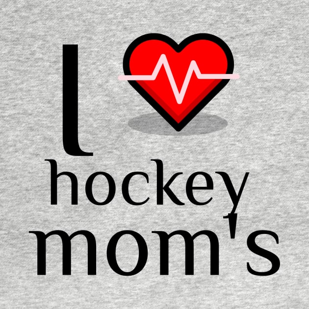 I heart hockey moms by C&C designs